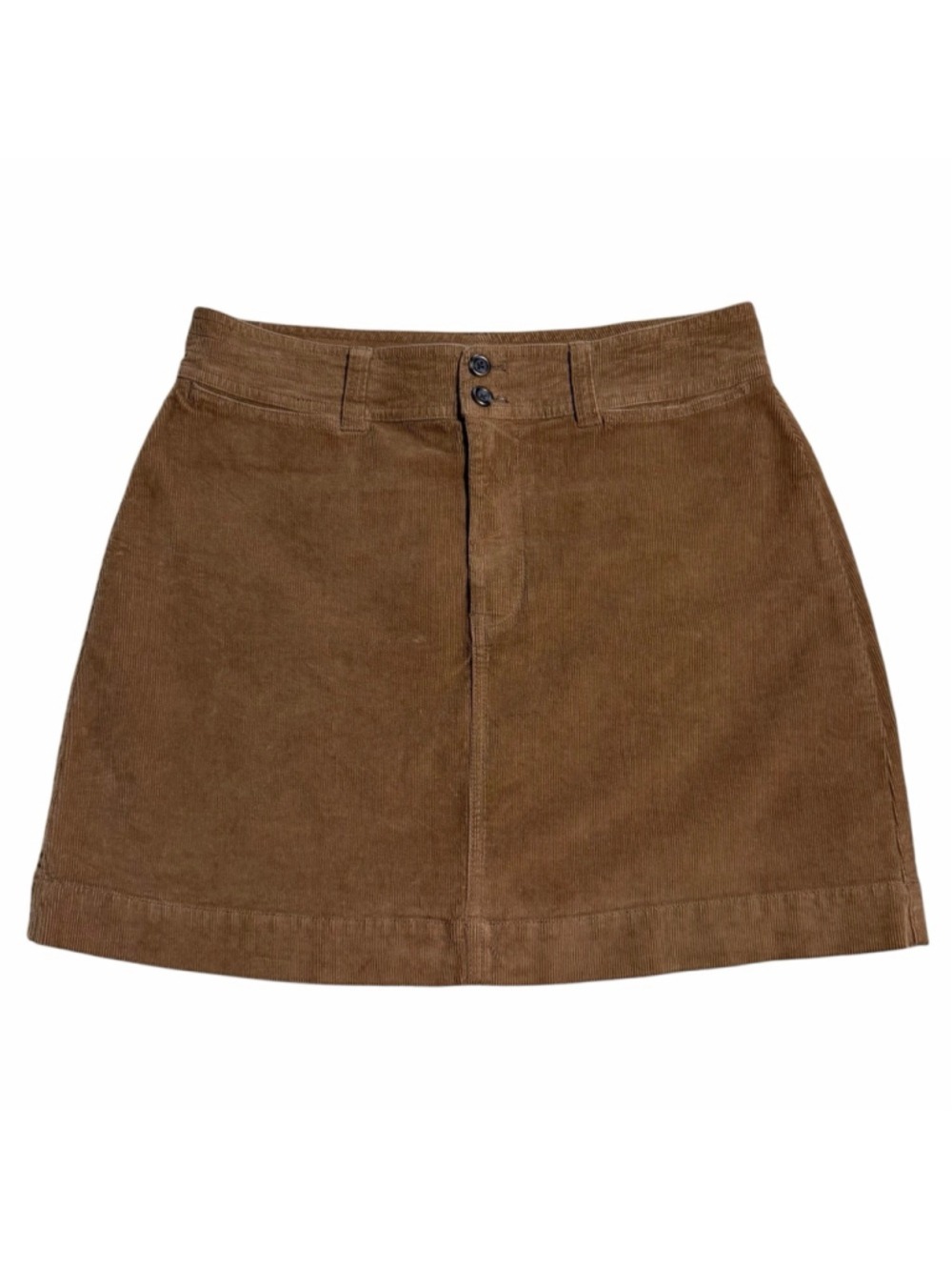 Faherty Stretch Corduroy Mini Skirt Organic Cotton Size 8 - Picture 2 of 8